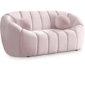 Elijah Pink Velvet Loveseat