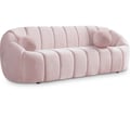 Elijah Pink Velvet Sofa