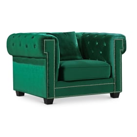 Meridian Furniture Bowery Green Velvet Chair