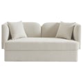 Marcel Cream Boucle Fabric Loveseat