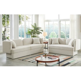 Meridian Furniture Marcel Cream 2pc Living Room Set