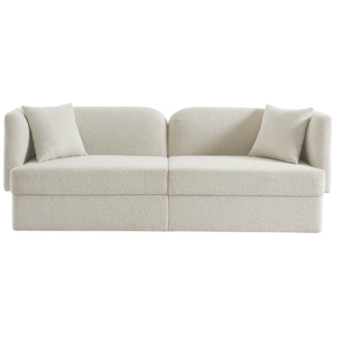 Meridian Furniture Marcel Cream Fabric Sofa MRD-616CREAM-S