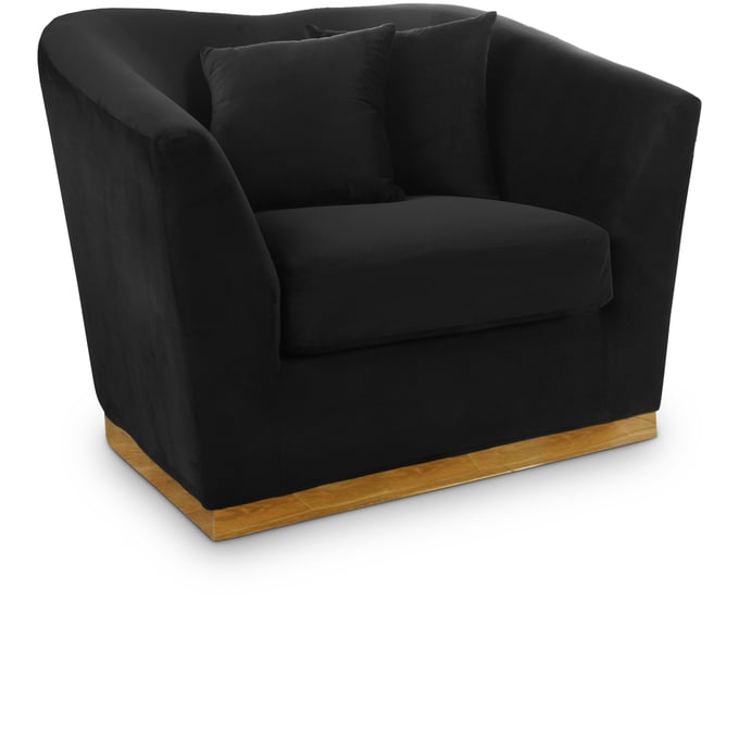 Design Edge Kimovale  Black Velvet Chair DE-22609967