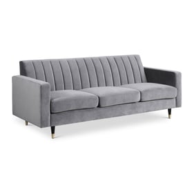 Meridian Furniture Lola Grey Velvet Sofa