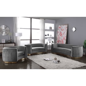 Meridian Furniture Julian Grey 3pc Living Room Set