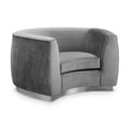 Julian Grey Velvet Chair