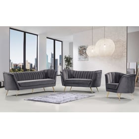 Design Edge Woodburn  Grey 3pc Living Room Set