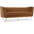 Margo Saddle Velvet Sofa