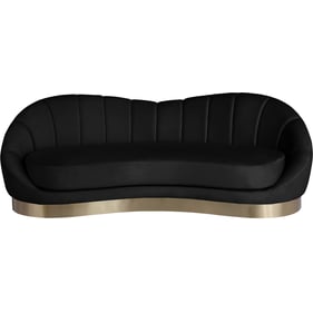 Meridian Furniture Shelly Black Velvet Sofa