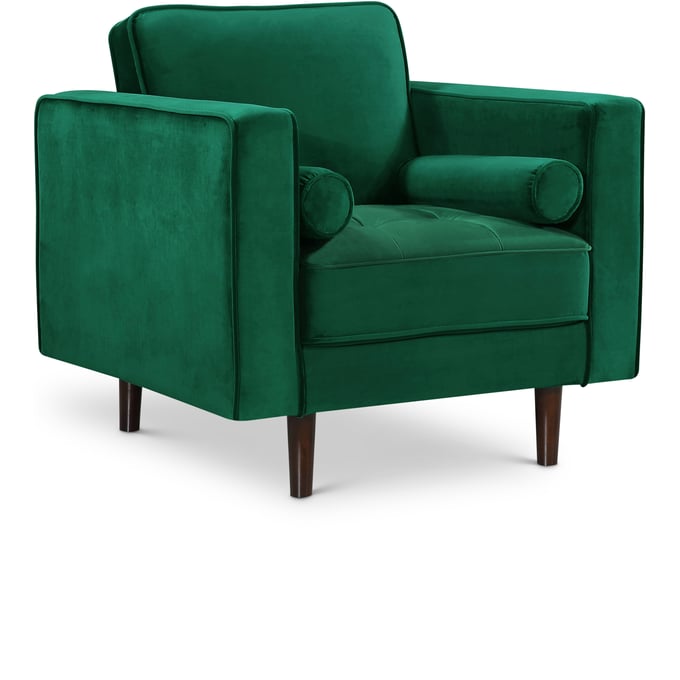 Meridian Furniture Emily Green Velvet Chair MRD-625GREEN-C