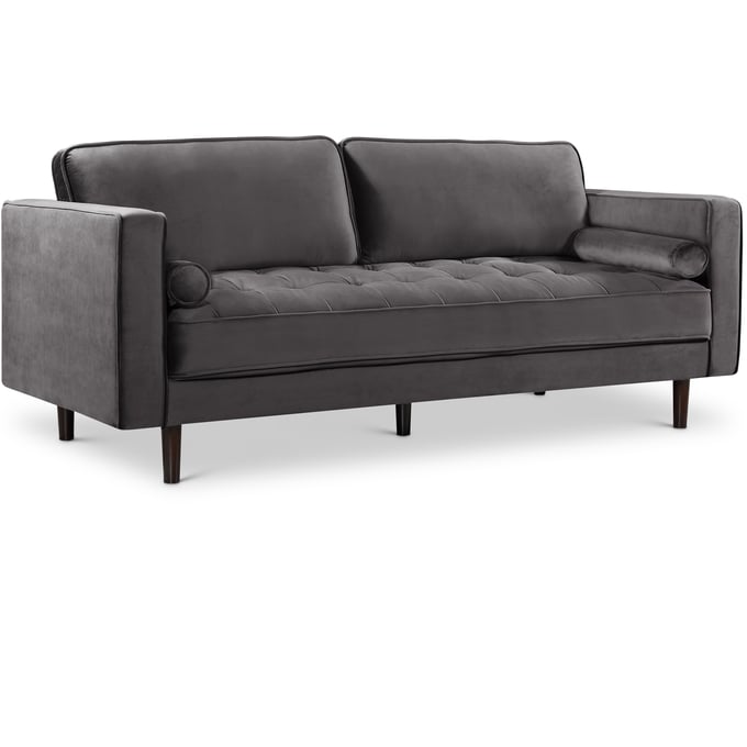 Meridian Furniture Emily Grey Velvet Sofa MRD-625GREY-S