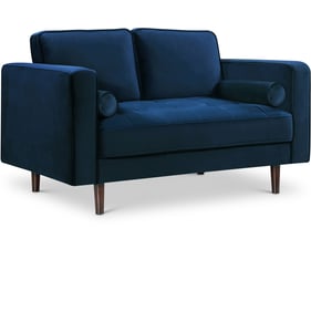 Meridian Furniture Emily Navy Velvet Loveseat