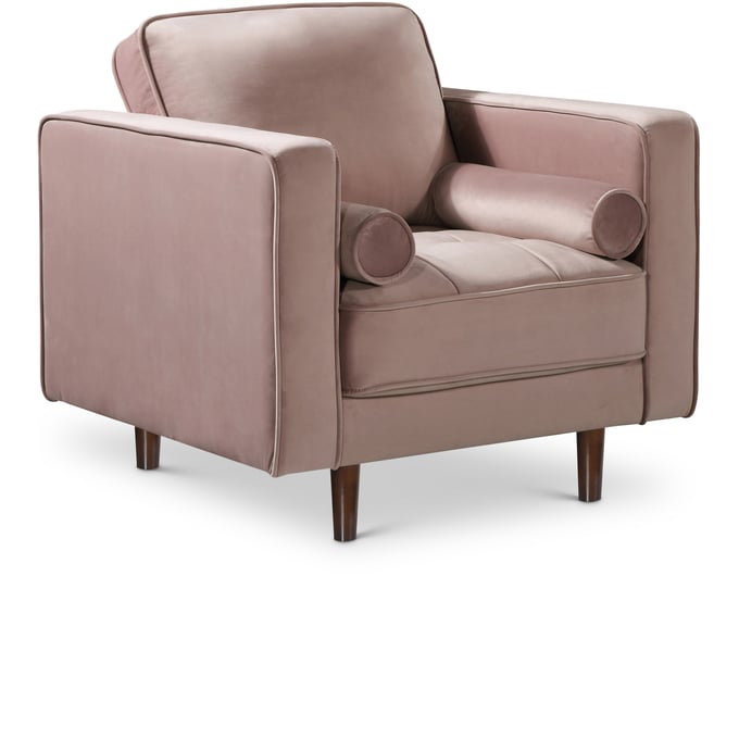 Meridian Furniture Emily Pink Velvet Chair MRD-625PINK-C