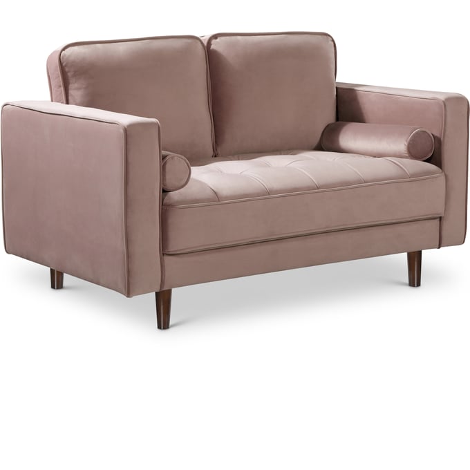 Meridian Furniture Emily Pink Velvet Loveseat MRD-625PINK-L