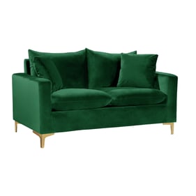 Meridian Furniture Naomi Green Velvet Loveseat