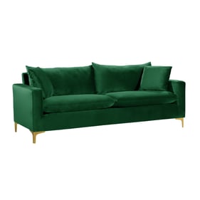 Meridian Furniture Naomi Green Velvet Sofa