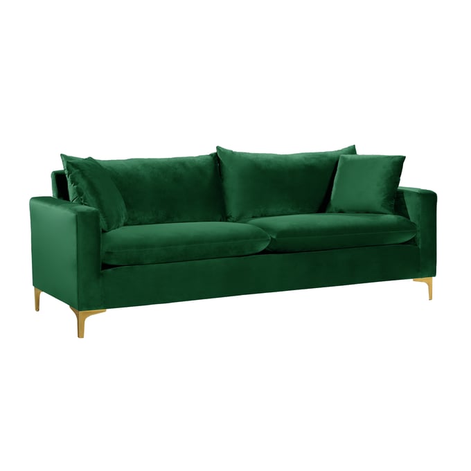 Meridian Furniture Naomi Green Velvet Sofa MRD-633GREEN-S