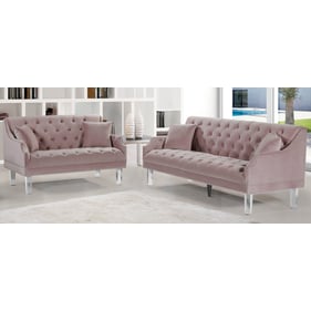 Meridian Furniture Pink 2pc Pink Living Room Set