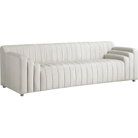 Meridian Furniture Naya Cream Velvet Sofa