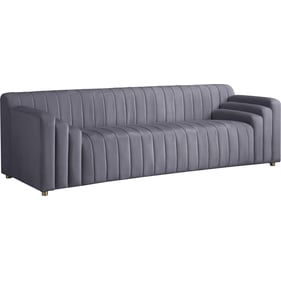 Meridian Furniture Naya Grey Velvet Sofa