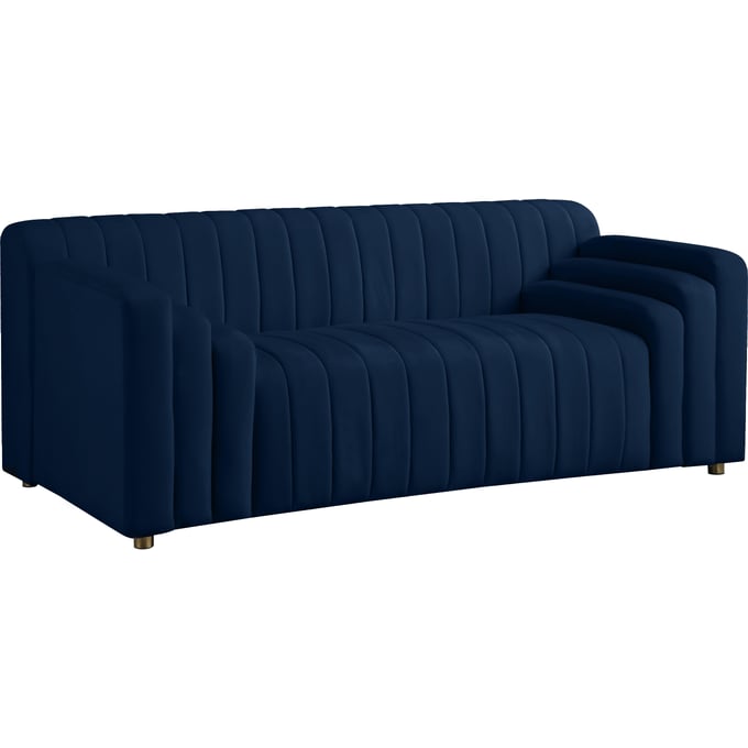 Meridian Furniture Naya Navy Velvet Loveseat MRD-637NAVY-L