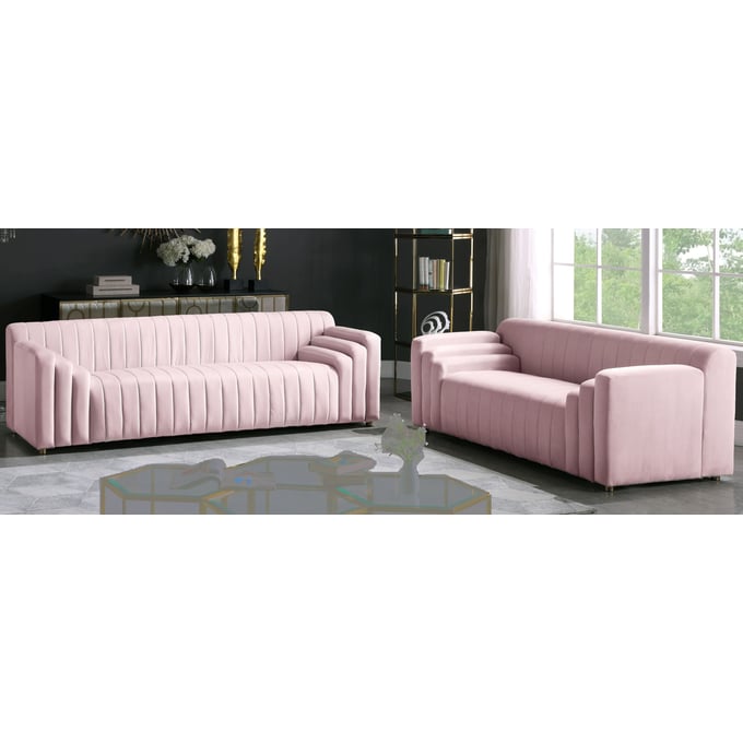 Meridian Furniture Naya Pink 2pc Living Room Set MRD-637-LR-S10