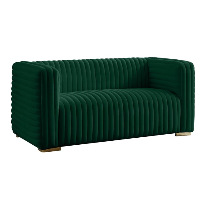 Meridian Furniture Ravish Green Velvet Loveseat MRD-640GREEN-L