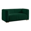 Ravish Green Velvet Loveseat