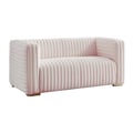 Ravish Pink Velvet Loveseat