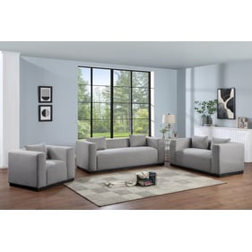 Meridian Furniture Alfie Grey Fabic 3pc Living Room Set