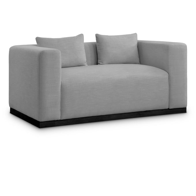 Meridian Furniture Alfie Grey Fabic Loveseat MRD-642GREY-L