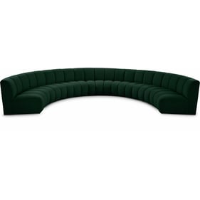 Meridian Furniture Infinity Green Fabric 7pc Modular Sectional