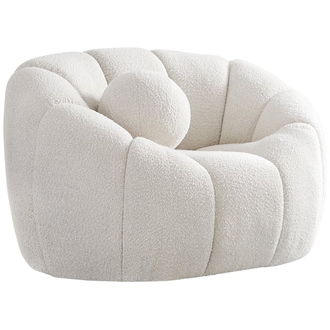 Meridian Furniture Elijah Cream Fabric Chair MRD-644CREAM-C