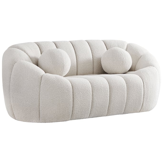 Meridian Furniture Elijah Cream Fabric Loveseat MRD-644CREAM-L