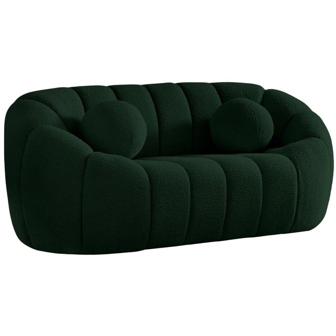 Meridian Furniture Elijah Green Fabric Loveseat MRD-644GREEN-L