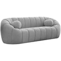 Elijah Grey Boucle Fabric Sofa