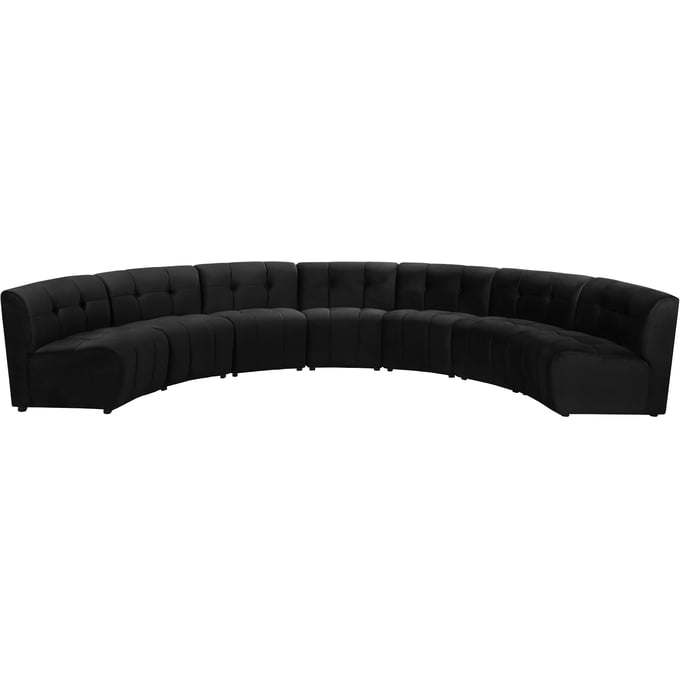 Meridian Furniture Limitless Black 7pc Modular Sectionals MRD-645-SEC-7PC-VAR