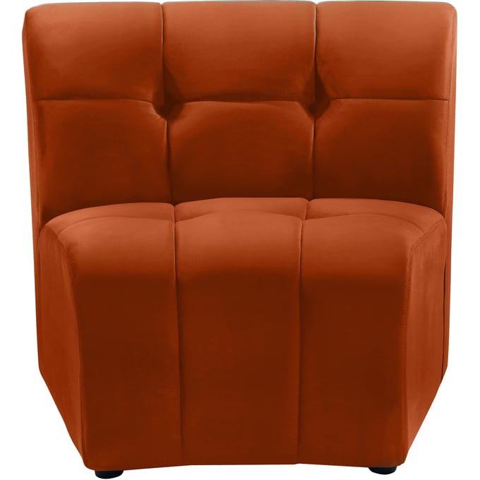 Meridian Furniture Limitless Cognac Velvet Modular Chair MRD-645COGNAC-C