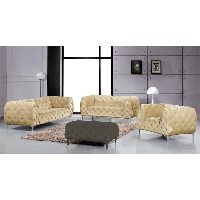 Meridian Furniture Mercer Beige 3pc Living Room Set MRD-646-BG-LR-SET1