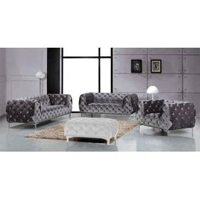 Design Edge Yass  Grey 3pc Living Room Set