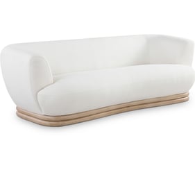 Meridian Furniture Kipton Cream Boucle Fabric Sofa