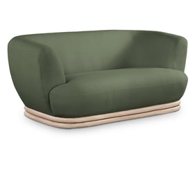 Meridian Furniture Kipton Green Boucle Fabric Loveseat