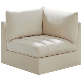 Meridian Furniture Jacob Cream Velvet Corner Chair