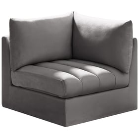 Meridian Furniture Jacob Grey Velvet Corner Chair