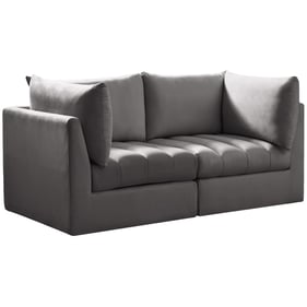 Meridian Furniture Jacob Grey Velvet Sofa