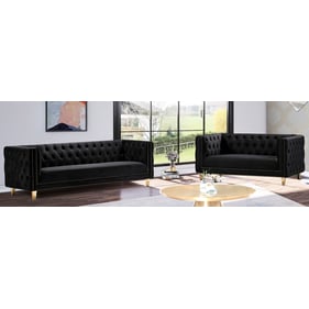 Meridian Furniture Michelle Black 2pc Living Room Set