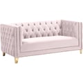 Michelle Pink Velvet Loveseat