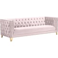 Michelle Pink Velvet Sofa