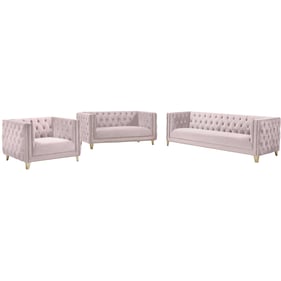 Meridian Furniture Michelle Pink 3pc Living Room Set