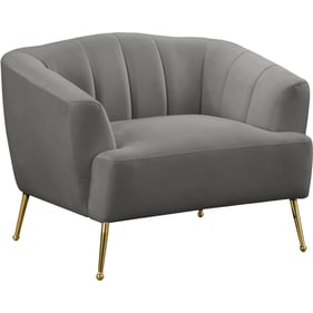 Meridian Furniture Tori Grey Velvet Chair